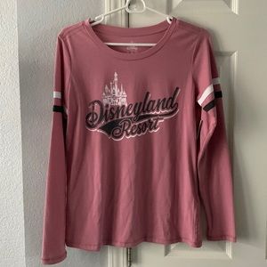 NWT Disneyland Resort pink long sleeve t shirt Sz S